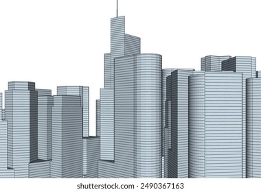 Abstrakte Architektur Hintergrund Vektorillustration