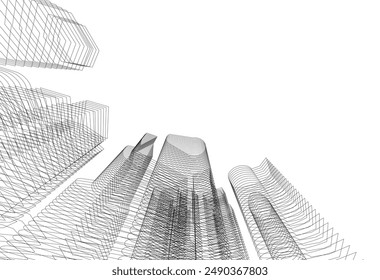 Abstrakte Architektur Hintergrund Vektorillustration
