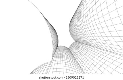 Ilustração do vetor de fundo da arquitetura abstrata