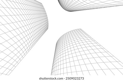 Abstract architecture background vector illustration