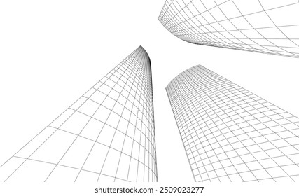 Ilustración vectorial de fondo de arquitectura Abstractas
