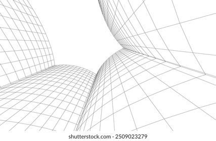 Abstract architecture background vector illustration