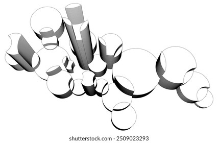 Abstract architecture background vector illustration
