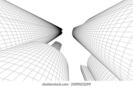 Ilustración vectorial de fondo de arquitectura Abstractas