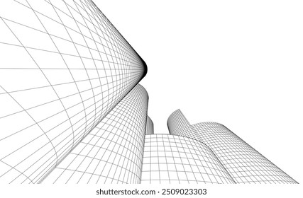 Abstract architecture background vector illustration