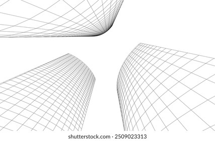 Ilustração do vetor de fundo da arquitetura abstrata