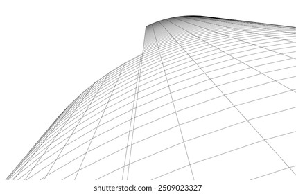 Abstract architecture background vector illustration