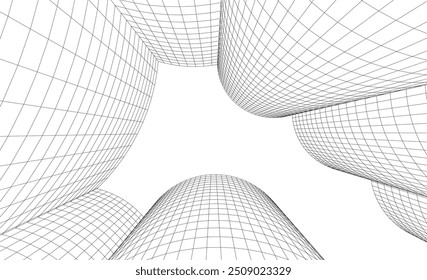 Ilustración vectorial de fondo de arquitectura Abstractas