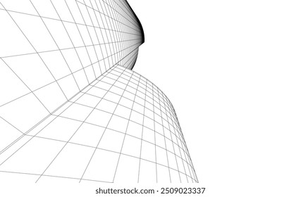 Ilustração do vetor de fundo da arquitetura abstrata