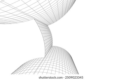 Ilustração do vetor de fundo da arquitetura abstrata