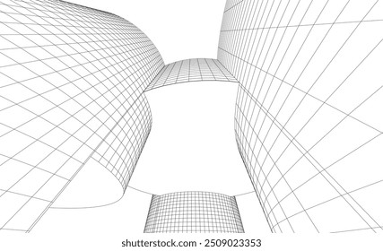 Ilustração do vetor de fundo da arquitetura abstrata