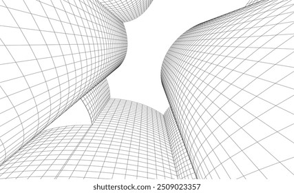 Abstract architecture background vector illustration
