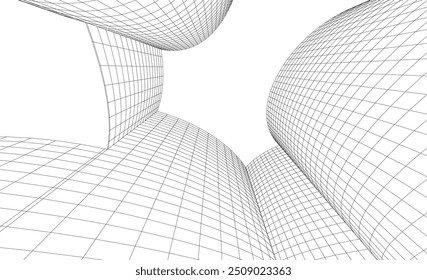 Abstract architecture background vector illustration