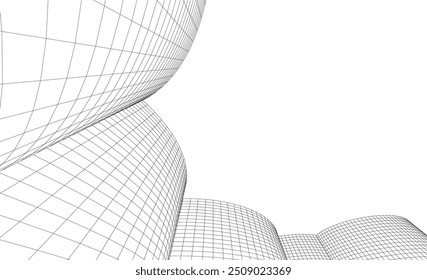 Ilustração do vetor de fundo da arquitetura abstrata