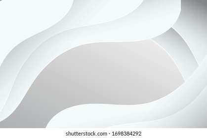 Antecedentes de la arquitectura abstracta. Edificio circular blanco. Ilustración vectorial