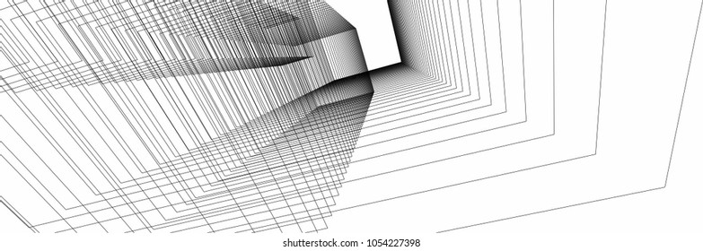 abstract architecture building