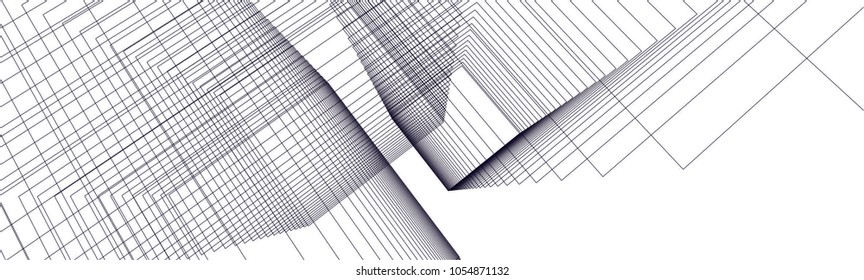 abstract architecture building