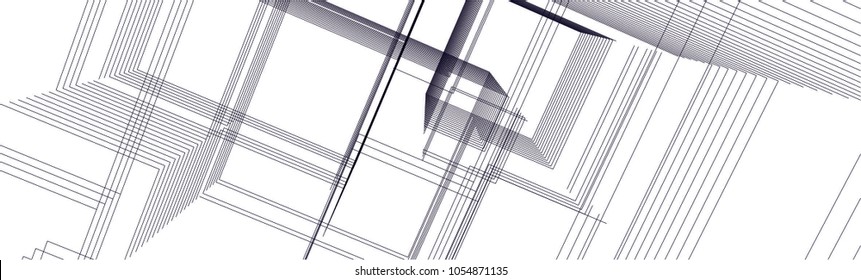 abstract architecture building