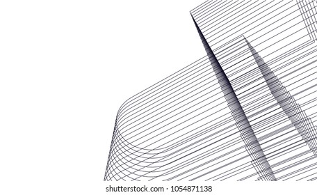 abstract architecture building