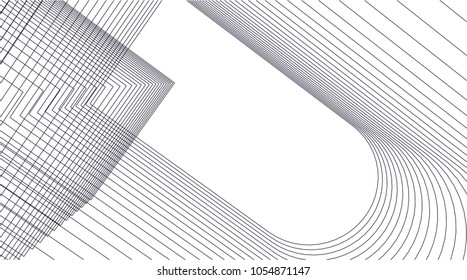 abstract architecture building