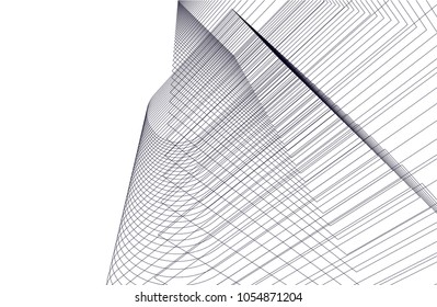 abstract architecture building