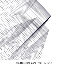 abstract architecture building