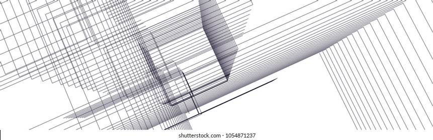 abstract architecture building