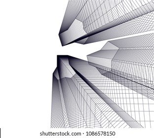 abstract architecture building 