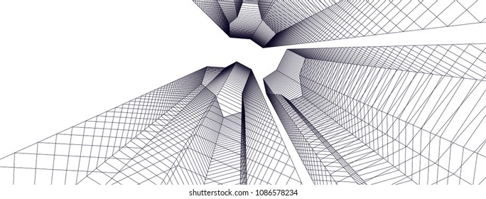 abstract architecture building 