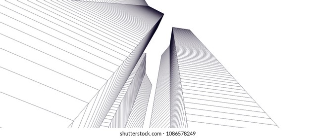 abstract architecture building 