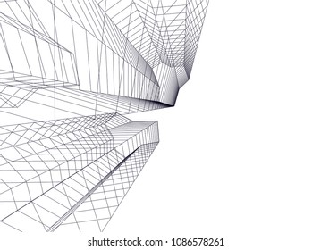 abstract architecture building 