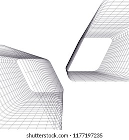 abstract architecture building