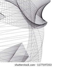abstract architecture building