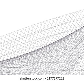 abstract architecture building