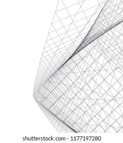 abstract architecture building