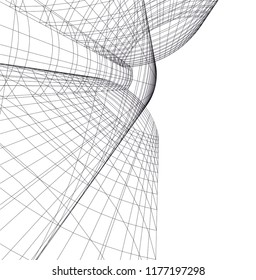 abstract architecture building