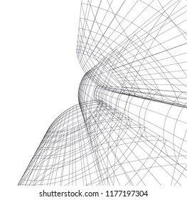 abstract architecture building