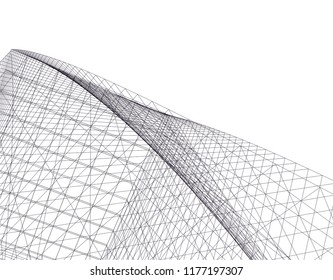 abstract architecture building