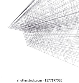 abstract architecture building