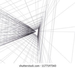 abstract architecture building