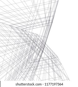 abstract architecture building