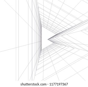 abstract architecture building