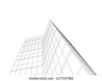 abstract architecture building