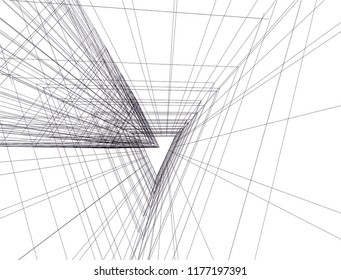 abstract architecture building