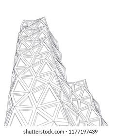 abstract architecture building