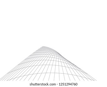 abstract architecture building