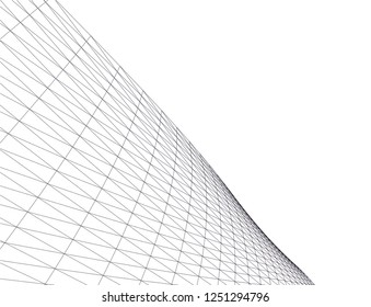 abstract architecture building