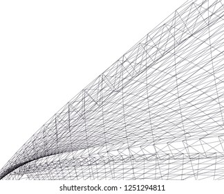 abstract architecture building