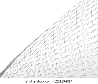 abstract architecture building