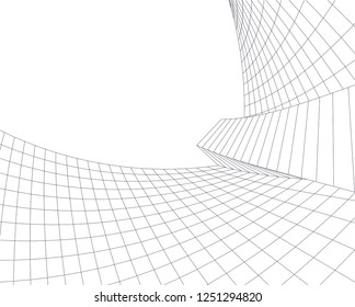 abstract architecture building